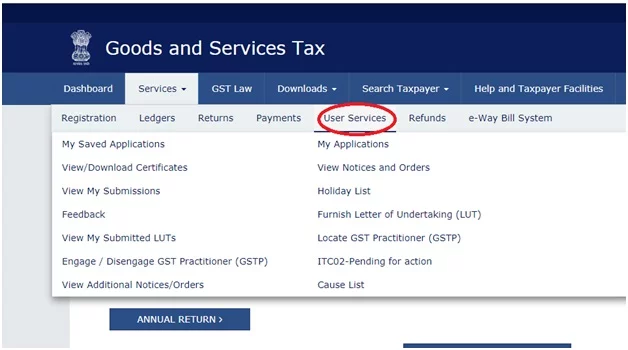 gst user service